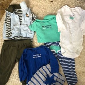 3 boys outfit sets